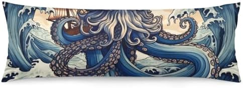 MaSiledy Ocean Themed Body Pillow Cover with Zipper