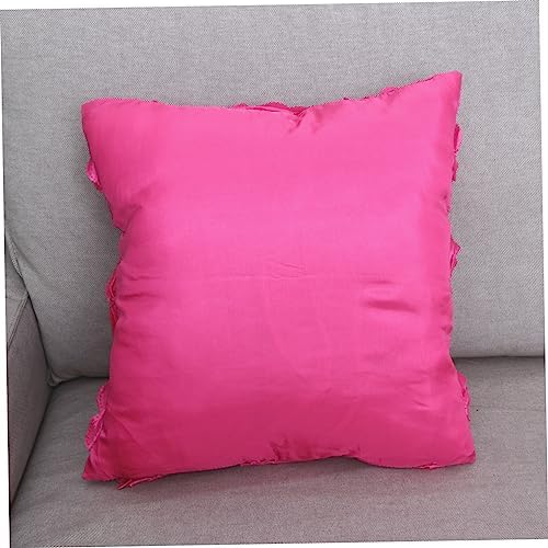 WHAMVOX Rose Embroidered Throw Pillow Cover