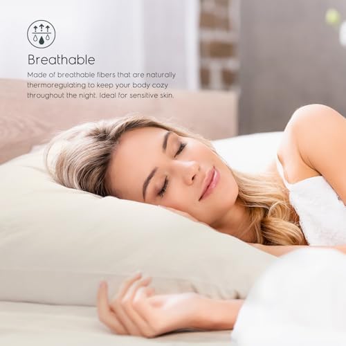 Tafts Bamboo Viscose Full Sheets Set Ivory White