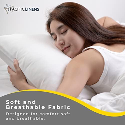 Pacific Linens White Percale Pillow Cases 12 Pack Set