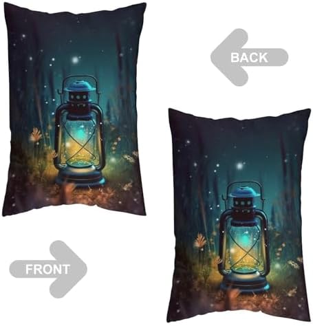 VFMNT Fireflies and Lantern Throw Pillow Cover