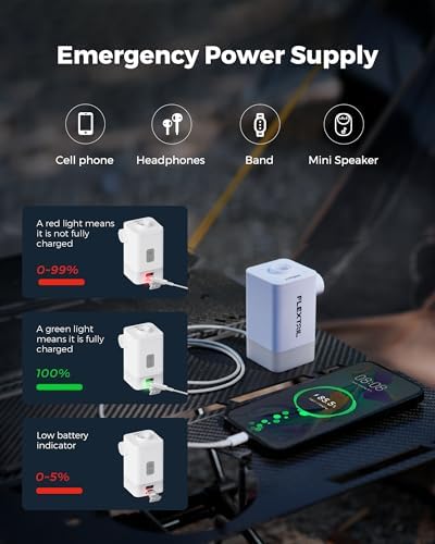 FLEXTAILGEAR 45kPa Air Pump with LED Light and Rechargeable Battery