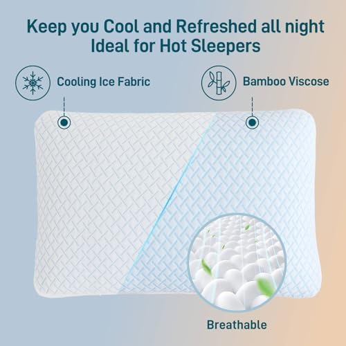Aveallore Shredded Memory Foam Cooling Queen Pillow