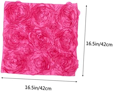 MERRYHAPY 3D Rose Throw Pillow Cover Decor
