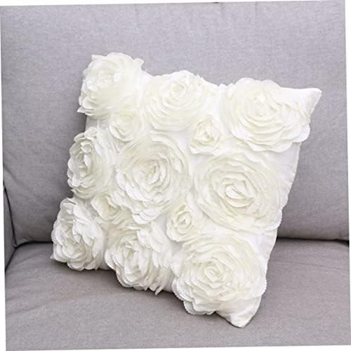 Unomor 42x42cm Square Embroidered Pillowcase with Invisible Zipper 1