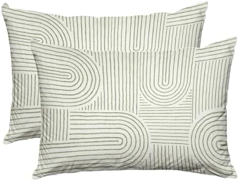 Abstract Pillow Protectors Set of 2 with Zipper