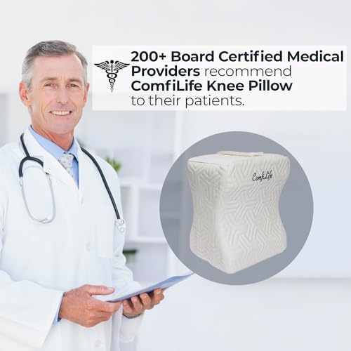 ComfiLife Knee Pillow for Side Sleepers - Cooling and Adjustable
