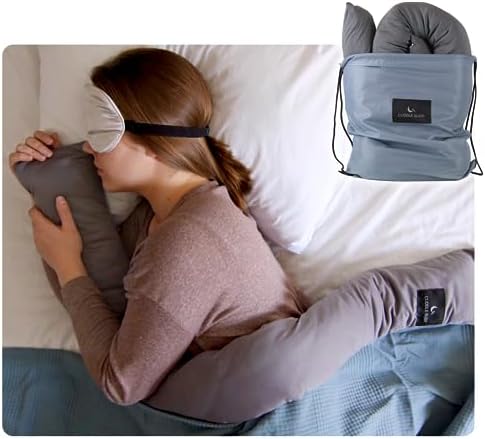 Good Karma Mart Cuddle Sleep Weighted Pillow - Cool Touch Travel Friendly