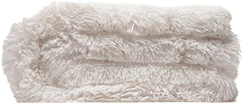 Chanasya Premium Faux Fur Throw Pillow Covers Set - White