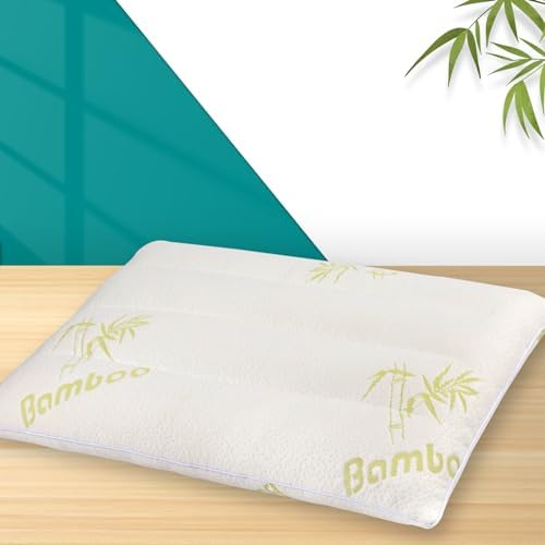 MINUPWELL Ultra Flat Bamboo Rayon Pillow 18x13 in