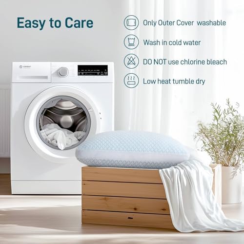 Aveallore Shredded Memory Foam Cooling Queen Pillow