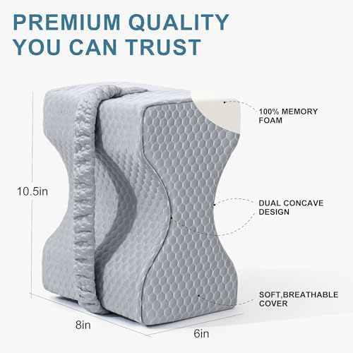 Cooling Knee Pillow for Sciatica Relief and Spine Support