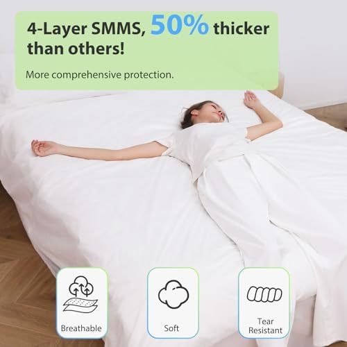 CxLoode 2 Pack Disposable Bed Sheet Set