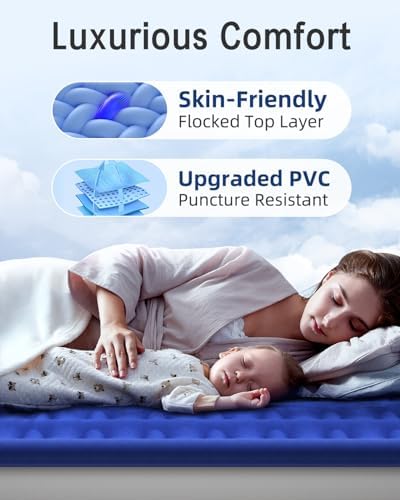 Xsleep Queen Air Mattress with Built-in Pump