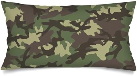 AIMSTONG Camouflage King Size Pillow Covers 20x40 Zipper