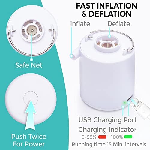 Circa Air Mini Portable Electric Air Pump for Inflatables and Mattresses