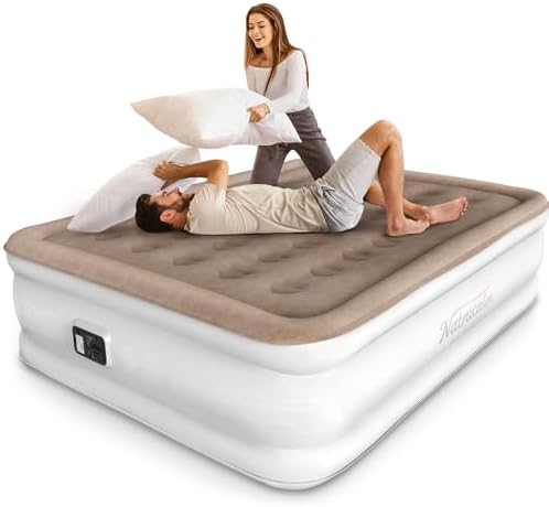 NatraCalm Queen Air Mattress with Built-in Pump