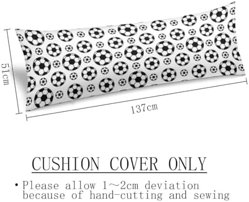 TOKILIAR Soccer Themed Body Pillow Cover 20x54