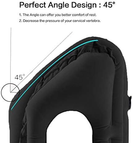 Kimiandy Inflatable Travel Pillow - 45 Neck Support for Comfortable Sleeping