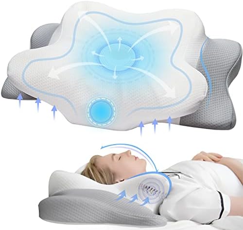 Muzsoul Contoured Cervical Pillow for Neck Pain Relief