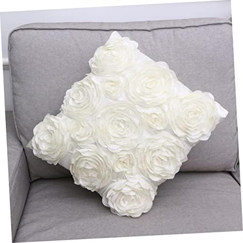 Unomor 42x42cm Square Embroidered Pillowcase with Invisible Zipper 1