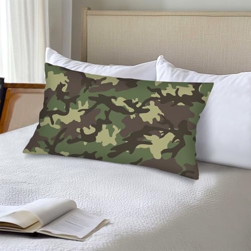 AIMSTONG Camouflage King Size Pillow Covers 20x40 Zipper