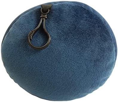 Wolf Essentials Microbead Bolster Tube Travel Pillow - Soft Neck Support Navy