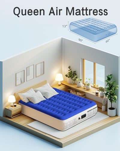 Xsleep Queen Air Mattress with Built-in Pump