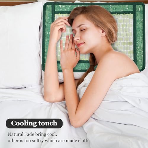 LazyGa Jade Massage Pillow Cover - Cool Anti-Slip Multi-Purpose
