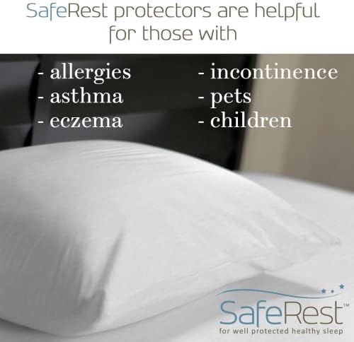 SafeRest Pillow Protector Zippered Waterproof