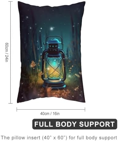 VFMNT Fireflies and Lantern Throw Pillow Cover