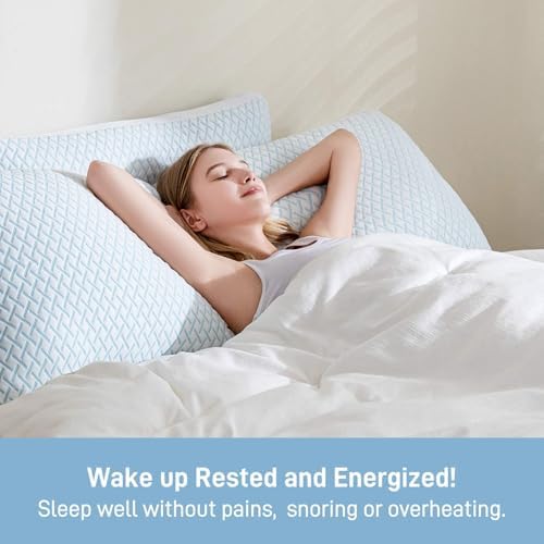 Ankwos Adjustable Shredded Memory Foam Pillow King Size