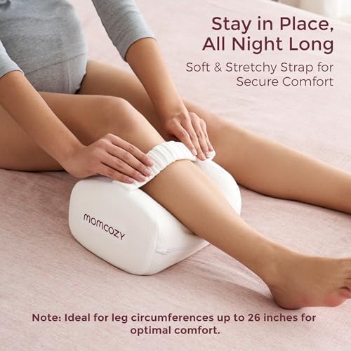 Momcozy Knee Pillow for Side Sleepers Spine Alignment Pregnancy Sciatica Relief