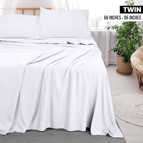 Utopia Bedding Flat Sheets 6 Pack Twin Size