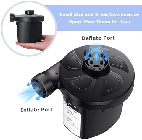 Billion Xin 130W 110V Electric Air Pump with 3 Nozzles