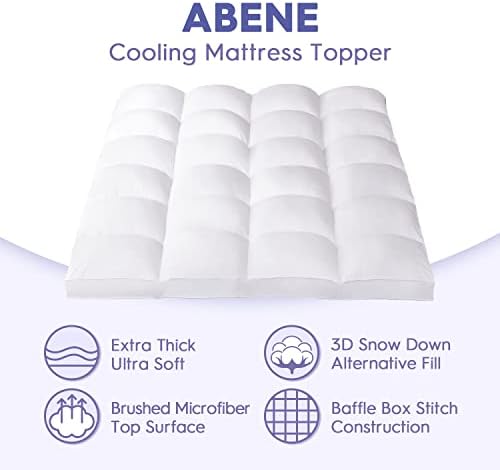 ABENE Full XL Mattress Topper with Cooling Down Alternative