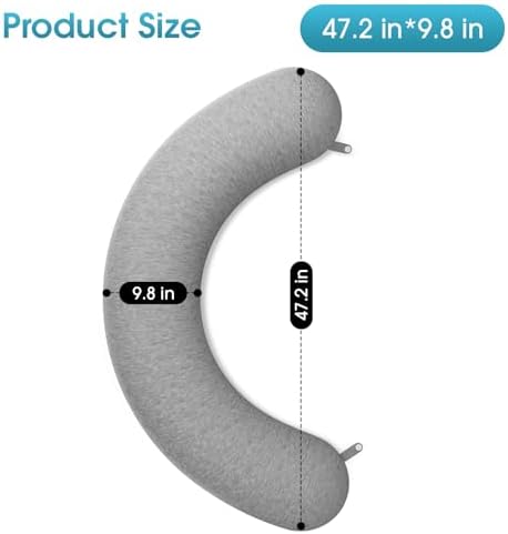 TranquilRelax Body Pillow C-Shaped Memory Foam Support Pillow