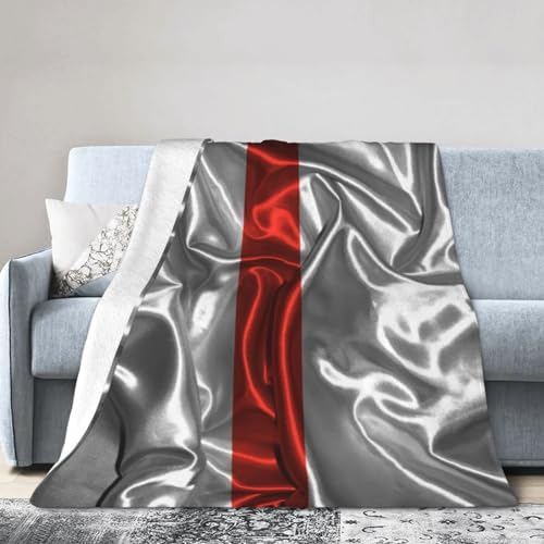 Silk Style Nurses Thin Red Line Throw Blanket 40x30