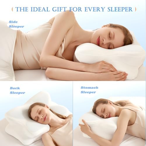 EUCIOR Cooling Gel Pillow for Neck and Shoulder Support