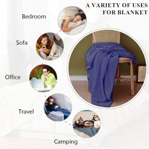 SimpleOpulence Very Peri Throw Blanket 50x70 Inches 1