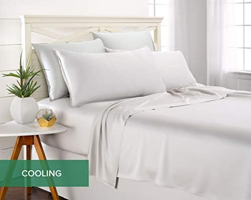 King Pillowcases by Pure Bamboo - Organic Viscose Cooling Soft Envelope Closure 2-Pack