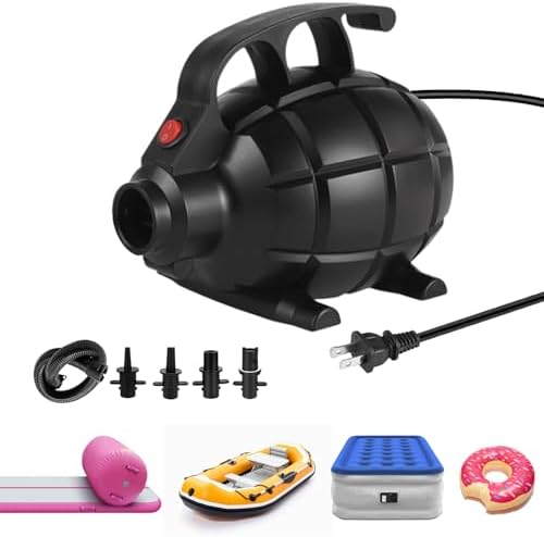 Electric Air Pump with 4 Nozzles for Inflatable Mats