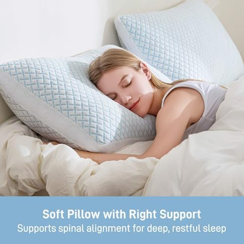 Ankwos Adjustable Shredded Memory Foam Pillow King Size