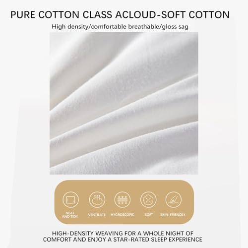 Velvet Hotel Style Bed Pillows Set of 2 - Cool and Comfortable