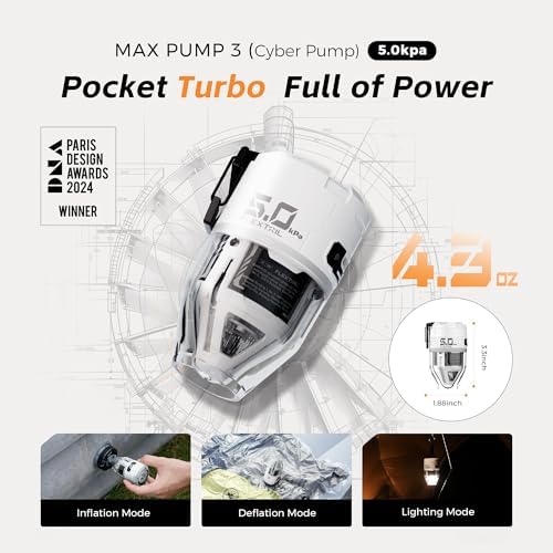 FLEXTAILGEAR Max Pump 3 Air Pump with LED Light