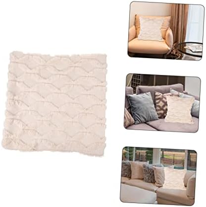KICHOUSE 1Piece Beige Throw Pillow Cover for Home Decor