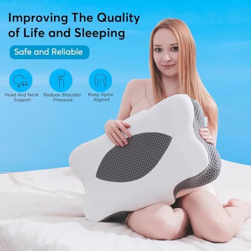 Anvo Cervical Pillow for Neck and Shoulder Pain Relief