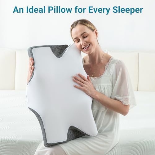 Elviros Cervical Neck Pillow for Sleep Relief