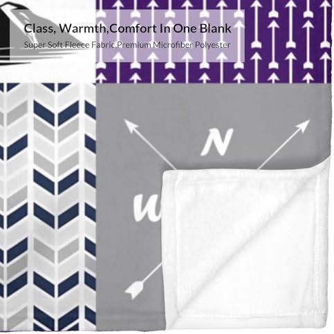 ZAACUSTOM Flannel Throw Blanket with Name Personalized for Baby Adults