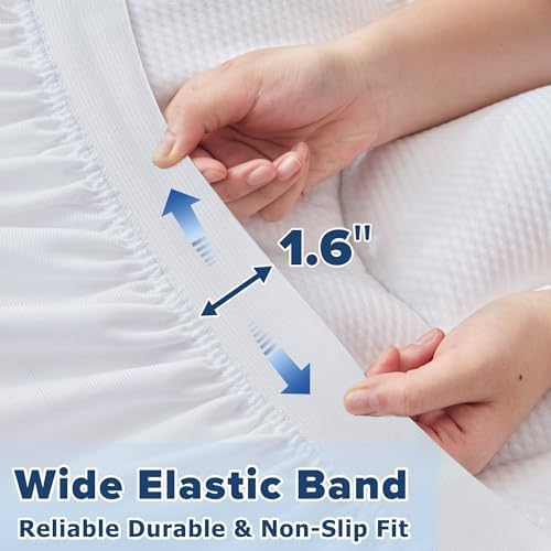 Elven Home King Mattress Pad with Cooling Pillow Top